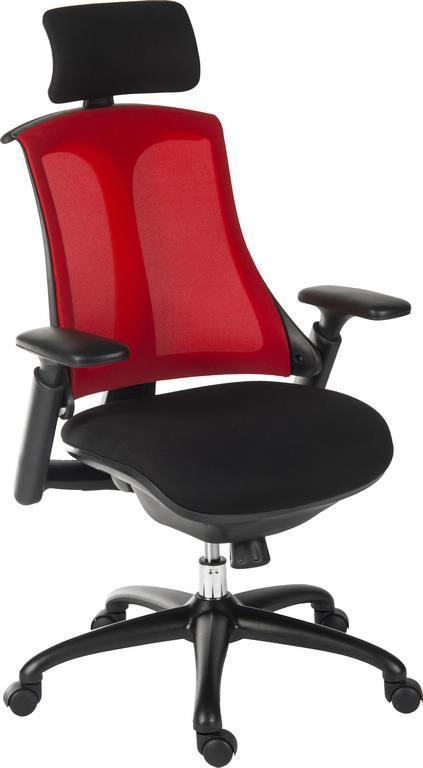 Rapport mesh executive office chair red - crimblefest furniture - image 1