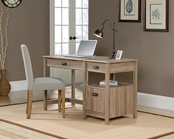 Sit stand desk salt oak - crimblefest furniture - image 1