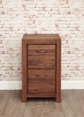 Mayan walnut two drawer filing cabinet - crimblefest furniture - image 5