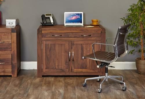 Shiro walnut hidden home office - crimblefest furniture - image 4