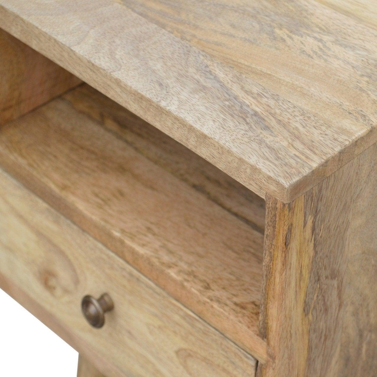 Petite oak-ish bedside table - crimblefest furniture - image 5