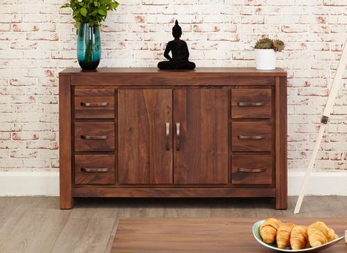 Mayan walnut six drawer sideboard - crimblefest furniture - image 1