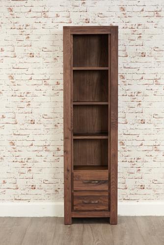 Mayan walnut narrow bookcase - crimblefest furniture - image 4