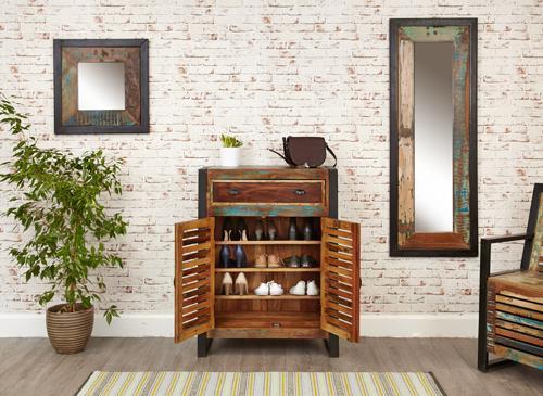 Urban chic shoe storage cupboard (with drawer) - crimblefest furniture - image 6