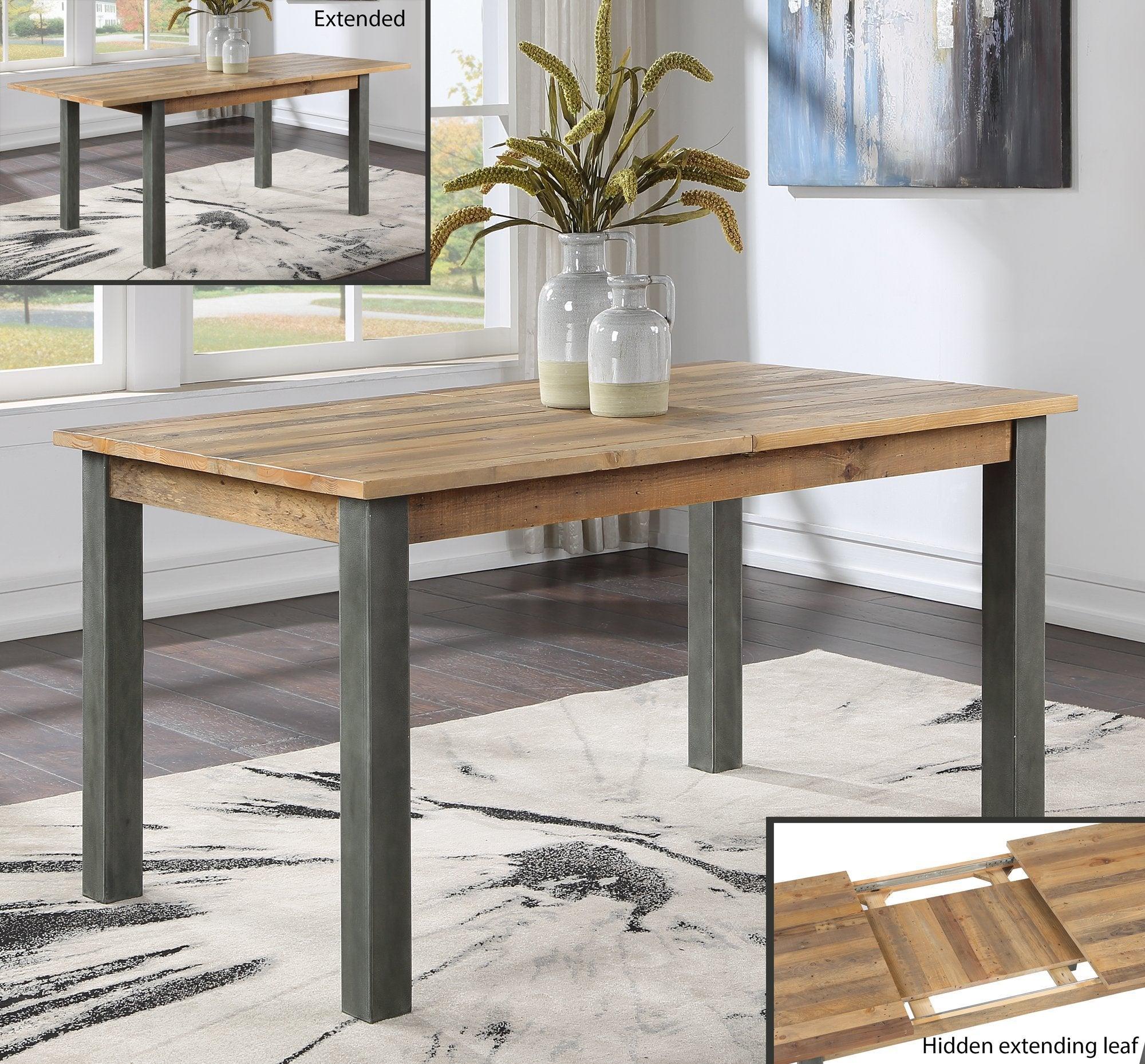 Urban elegance - reclaimed extending dining table - crimblefest furniture - image 1