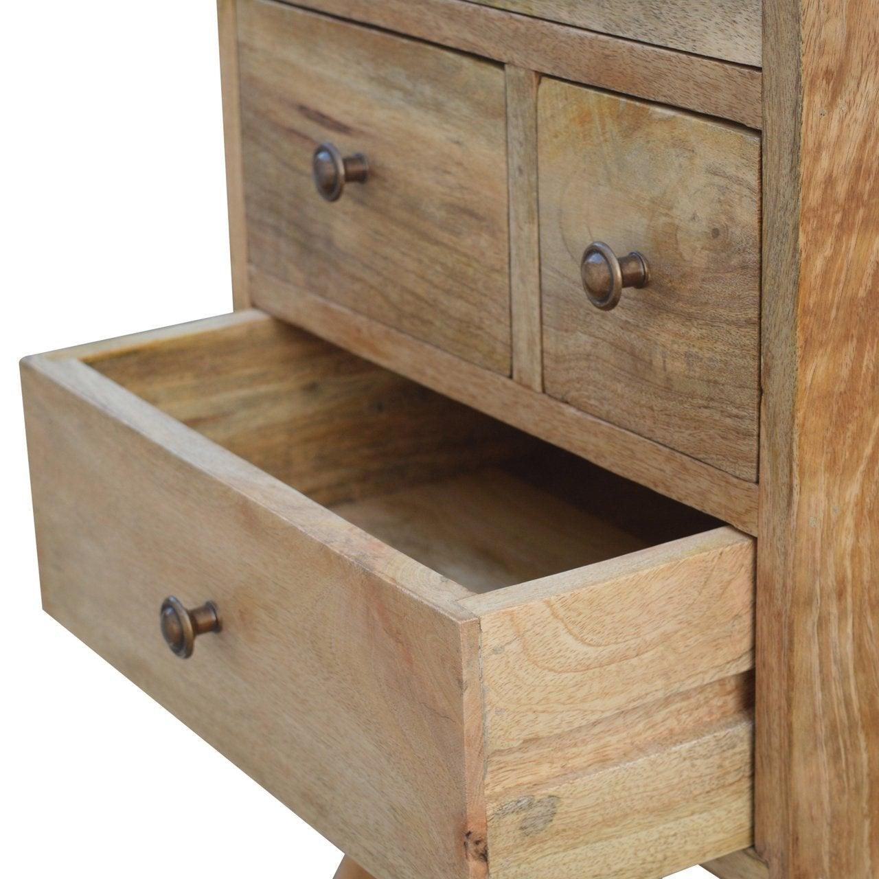 Nordic style 4 drawer multi bedside table - crimblefest furniture - image 5