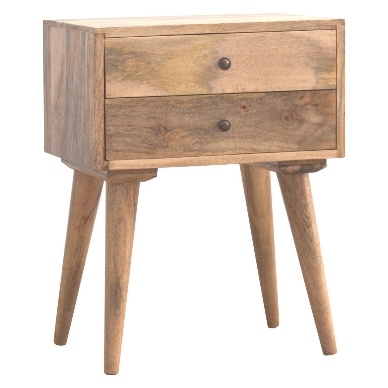 Modern solid wood bedside table - crimblefest furniture - image 4