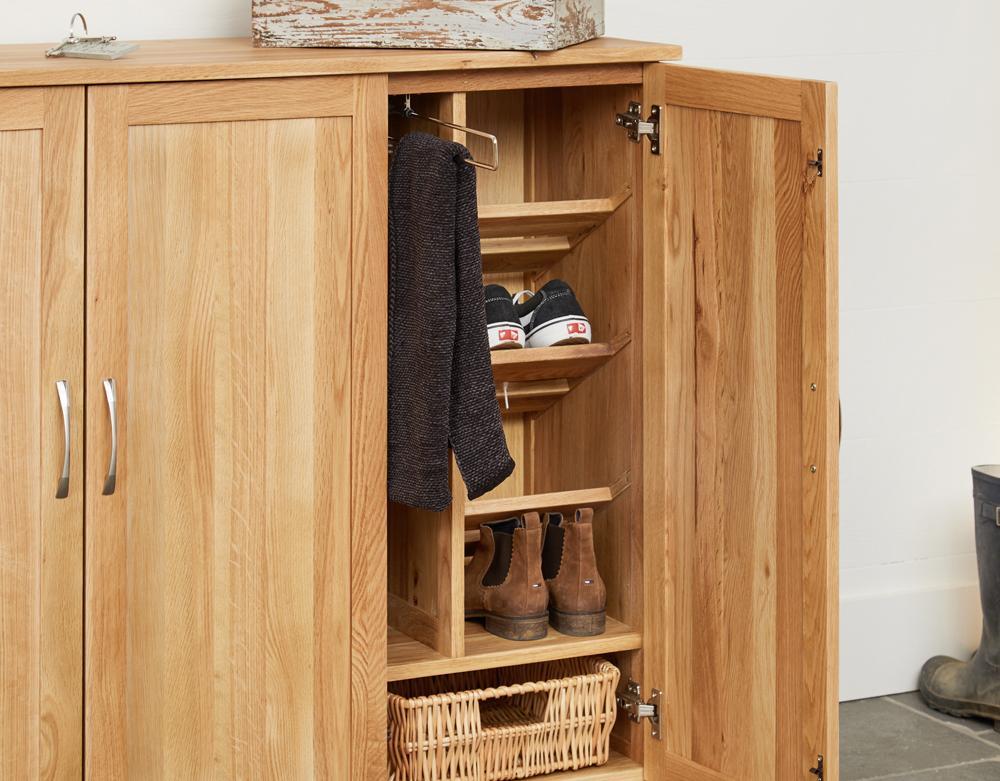 Mobel oak extra large shoe cupboard - crimblefest furniture - image 4