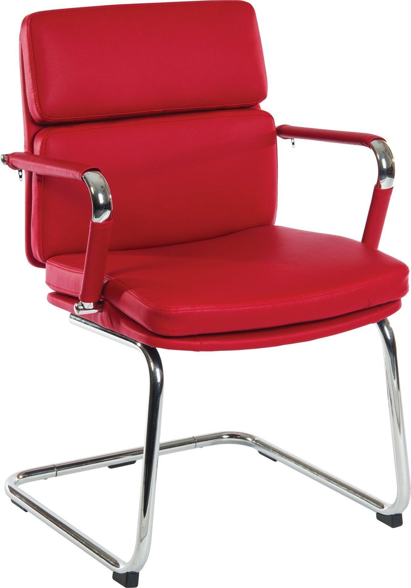 Deco visitor reception chair (red) - crimblefest furniture - image 1