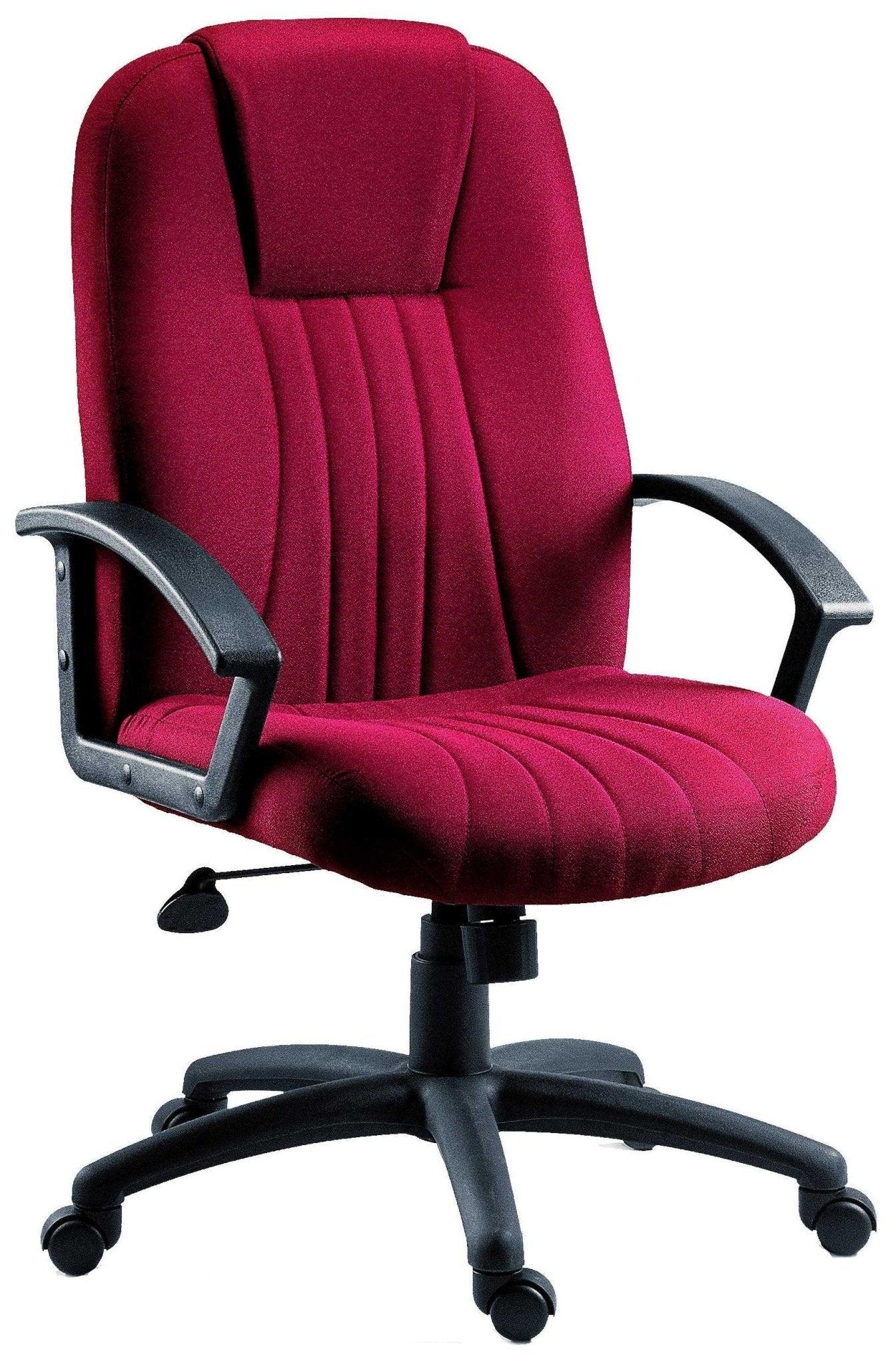 City fabric office chair (burgundy) - image 1