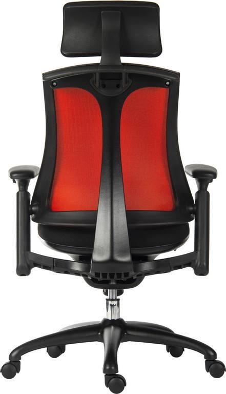 Rapport mesh executive office chair red - crimblefest furniture - image 9