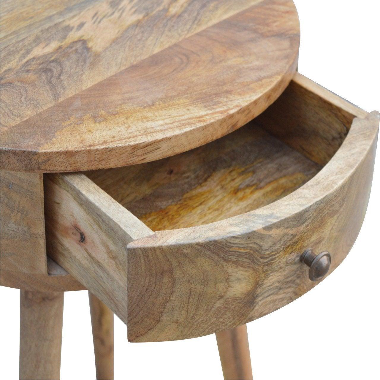 Nordic circular shaped bedside table - crimblefest furniture - image 7