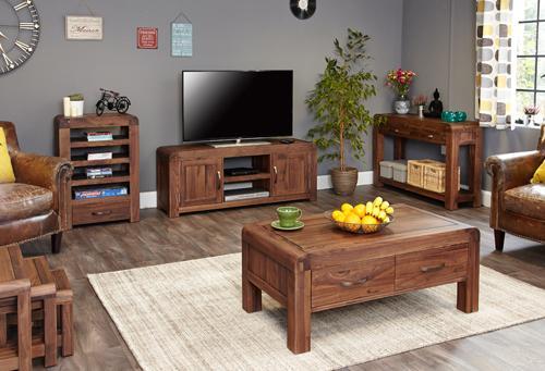 Shiro walnut widescreen television cabinet - crimblefest furniture - image 5
