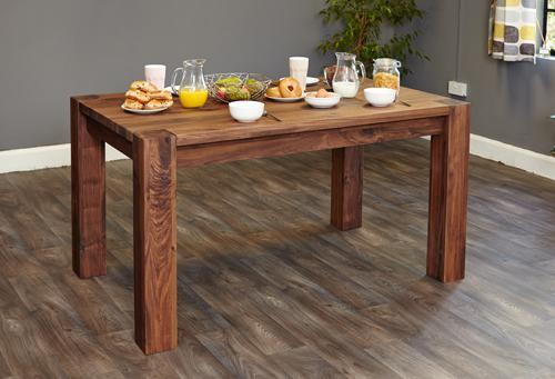 Walnut 150cm dining table (4/6 seater) - crimblefest furniture - image 3