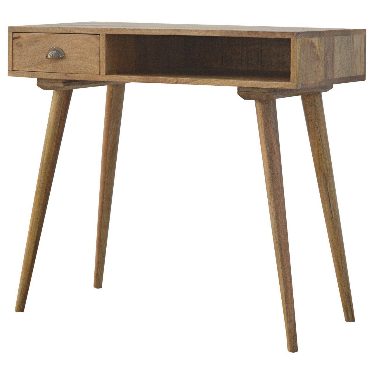 Solid wood writing desk with open slot - crimblefest furniture - image 5