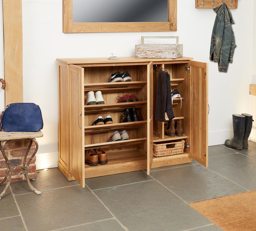 Mobel oak extra large shoe cupboard - crimblefest furniture - image 1