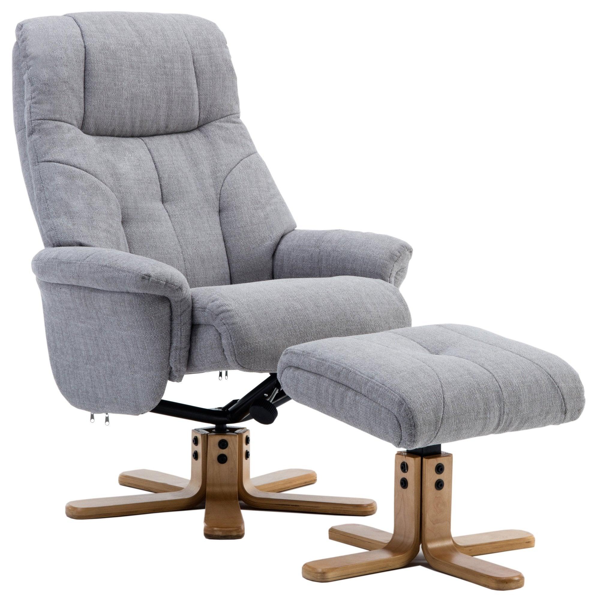Recliner - denver light grey - crimblefest furniture - image 1