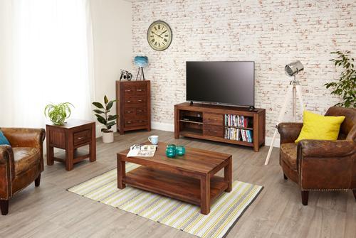 Mayan walnut widescreen television cabinet - crimblefest furniture - image 5