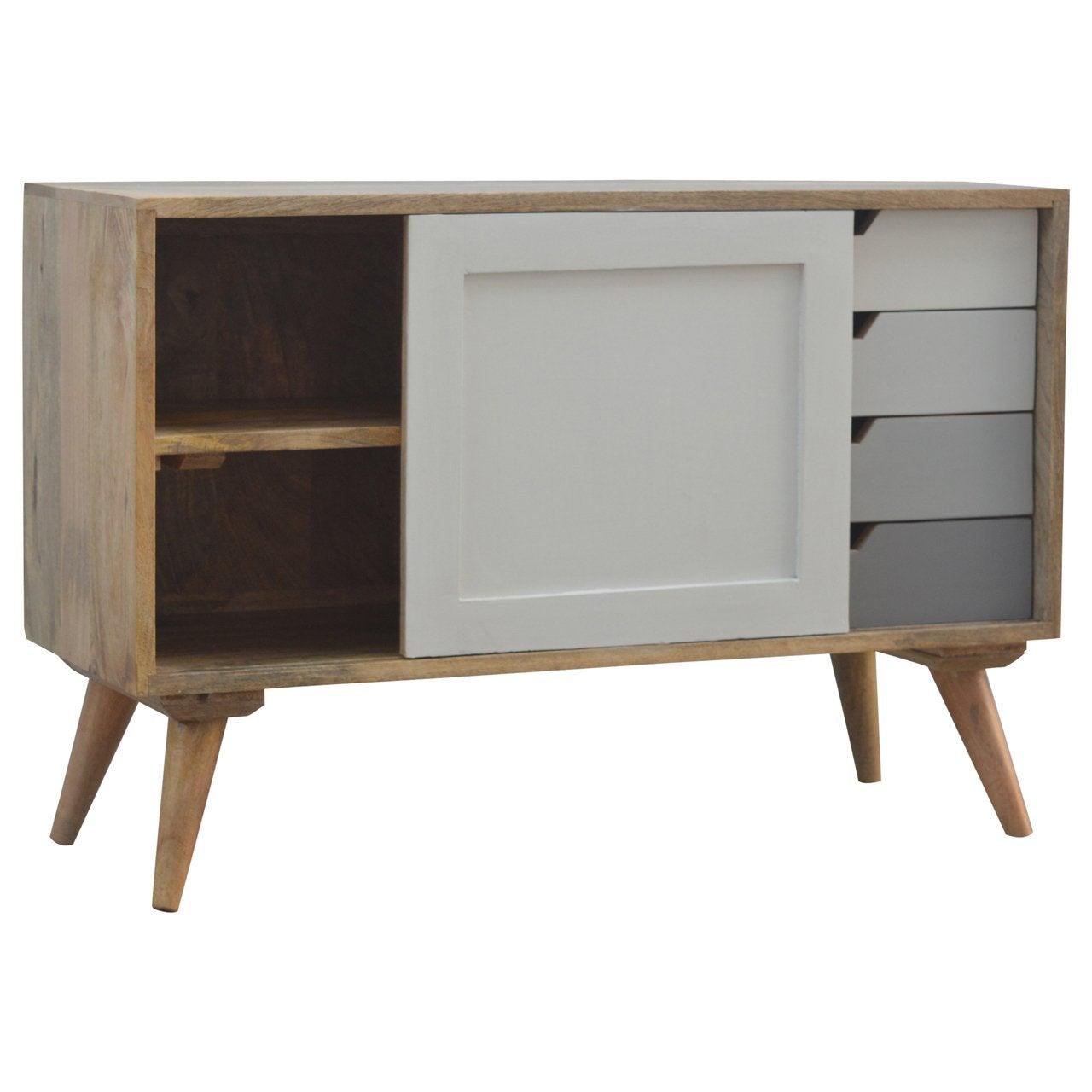 Nordic sliding cabinet with 4 drawers - crimblefest furniture - image 5
