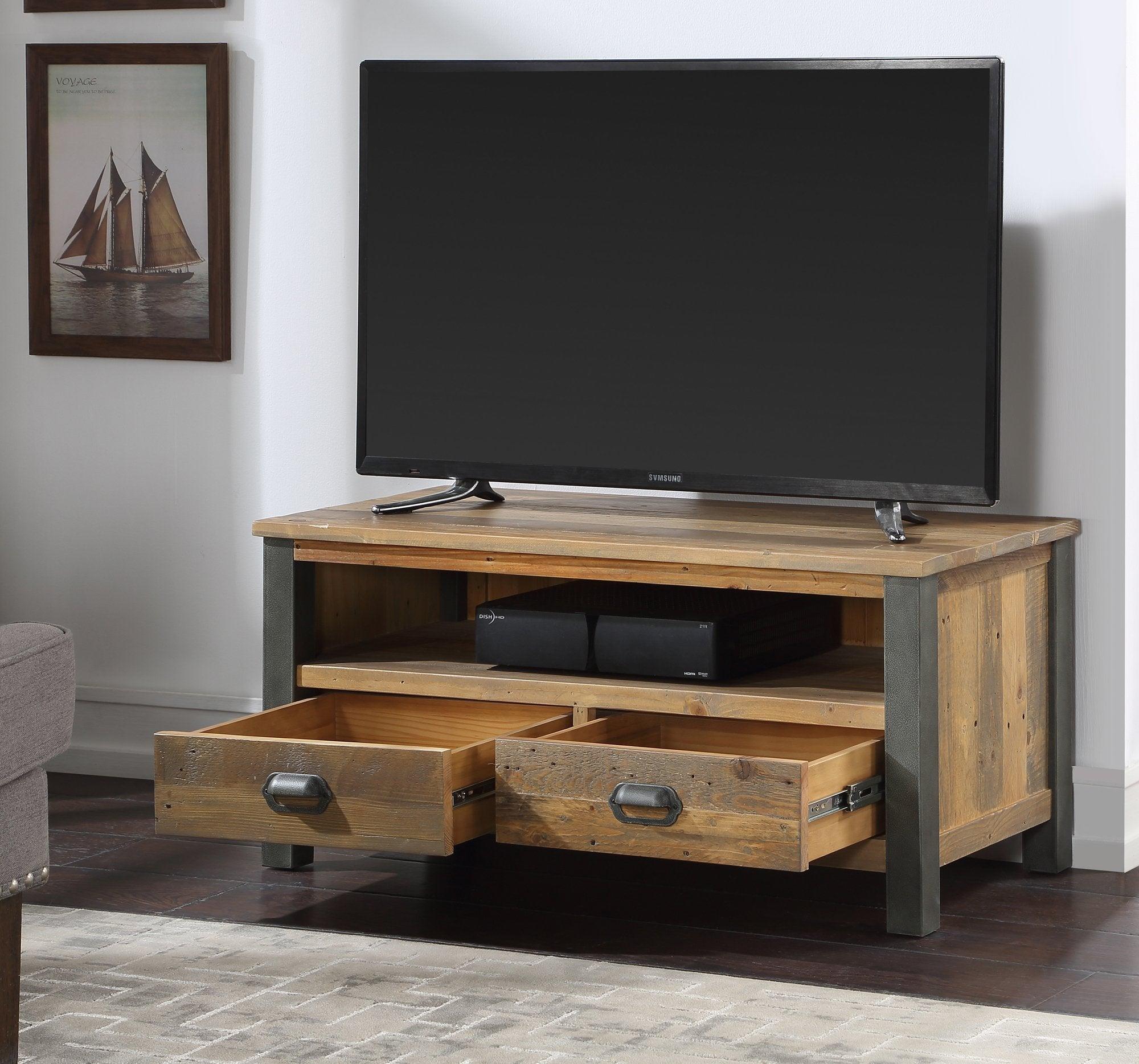 Urban elegance - reclaimed widescreen tv cabinet - crimblefest furniture - image 2