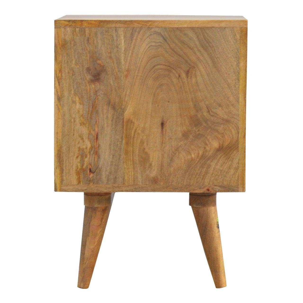 Pineapple carved 2 drawer bedside table - crimblefest furniture - image 9