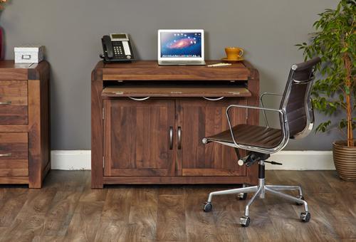 Shiro walnut hidden home office - crimblefest furniture - image 2