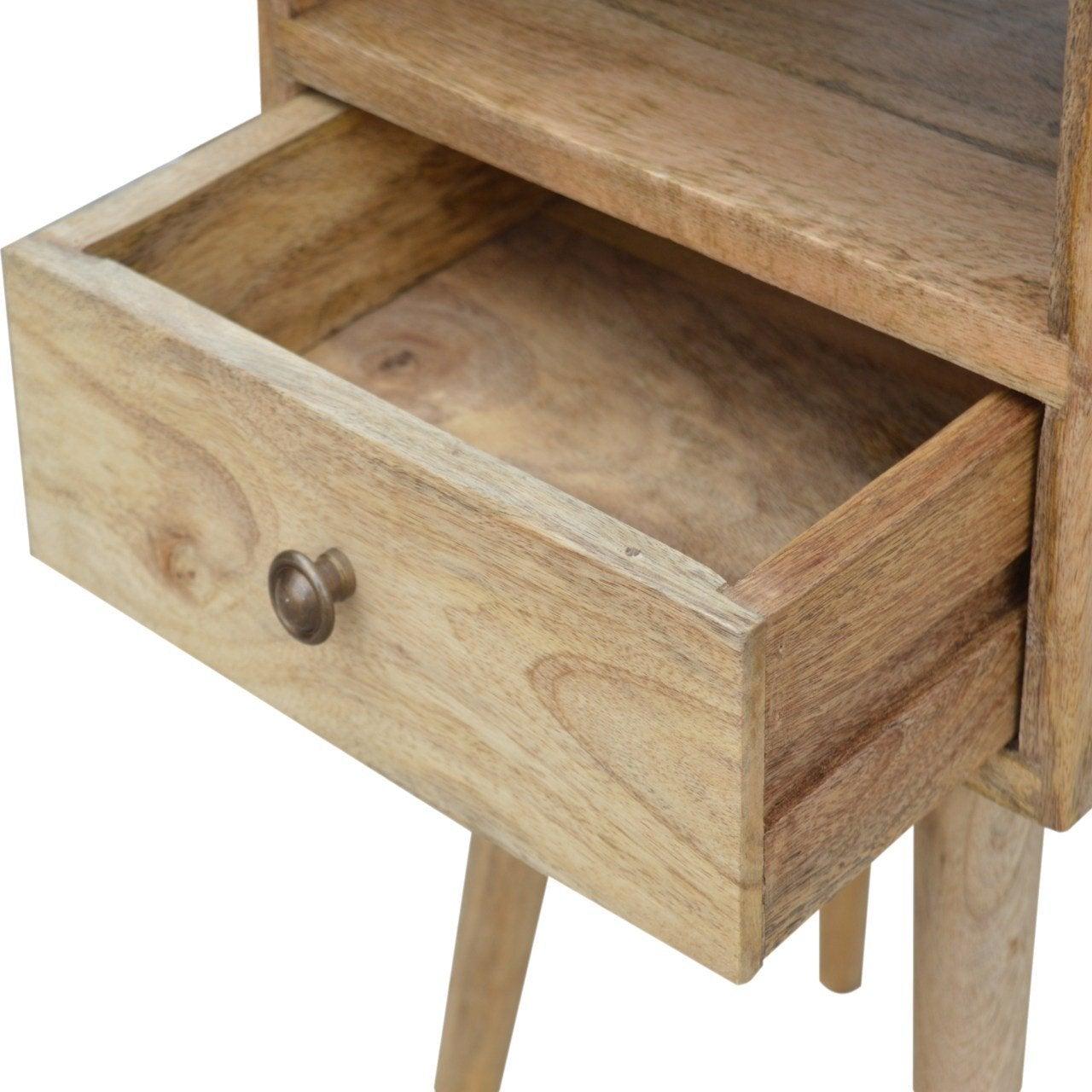Petite oak-ish bedside table - crimblefest furniture - image 6