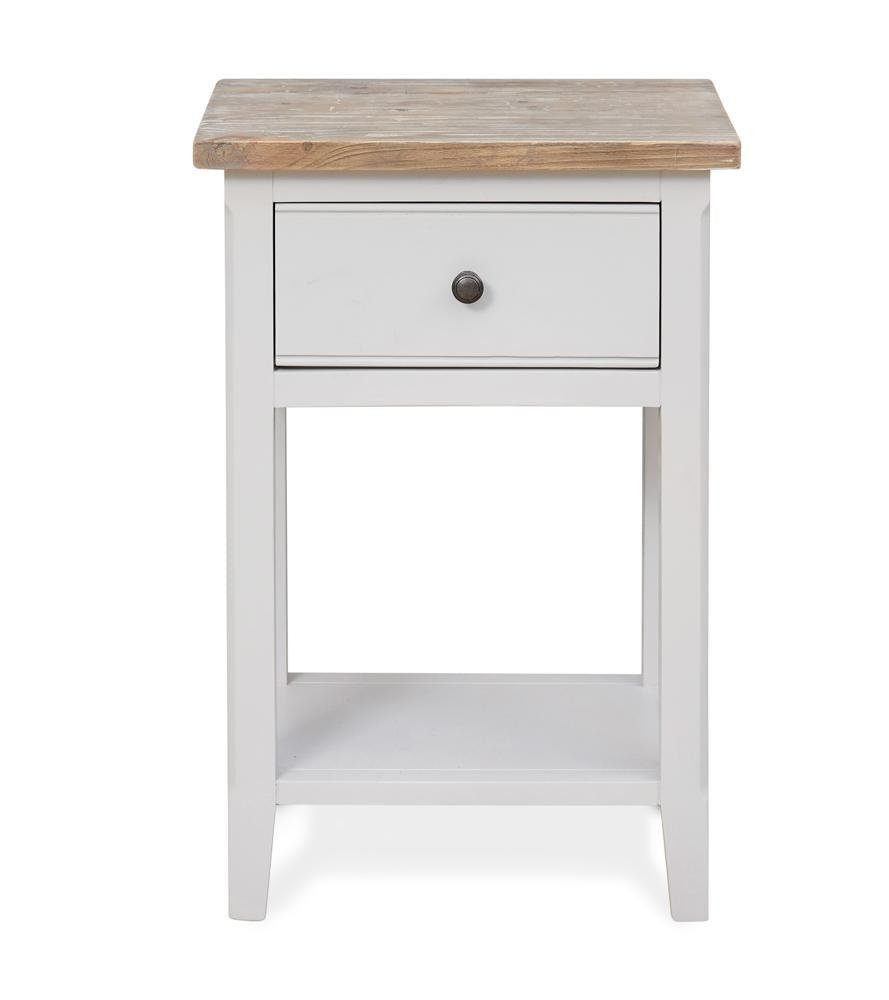 Signature grey one drawer lamp table - crimblefest furniture - image 4
