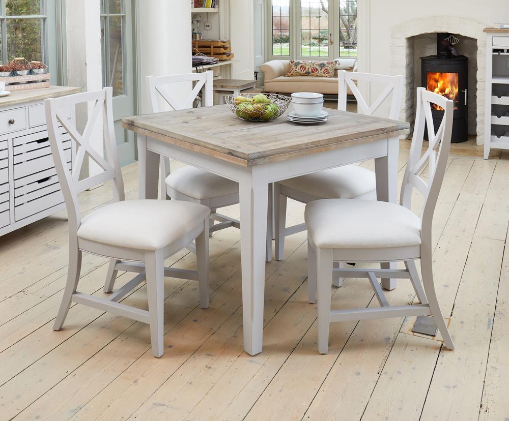 Signature grey square extending dining table - crimblefest furniture - image 1