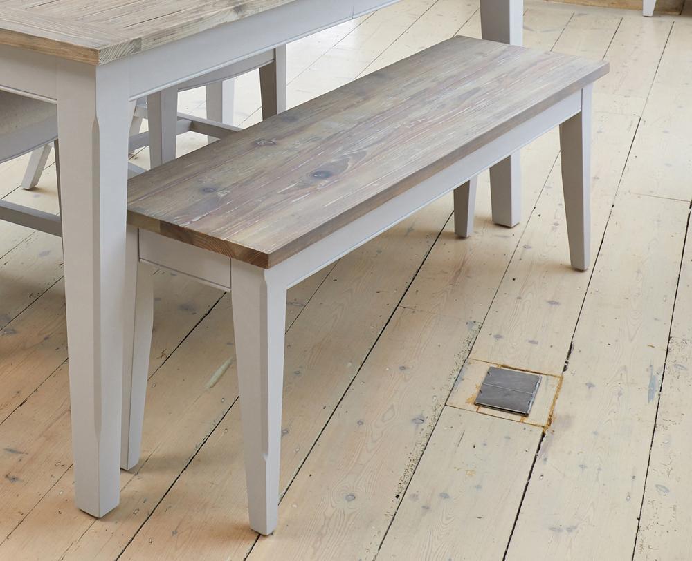 Signature grey dining bench 130cm width - crimblefest furniture - image 1
