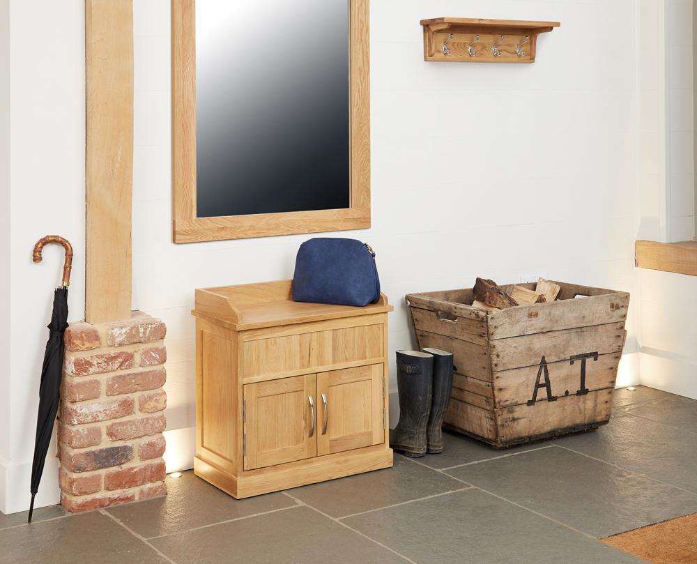 Mobel oak shoe bench with hidden storage - crimblefest furniture - image 3