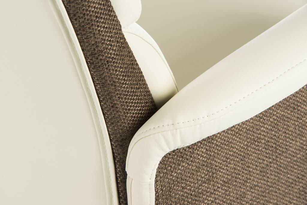 Elegance medium back cream office chair - crimblefest furniture - image 5