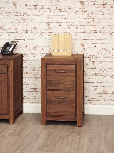 Mayan walnut two drawer filing cabinet - crimblefest furniture - image 4