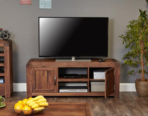 Shiro walnut widescreen television cabinet - crimblefest furniture - image 2