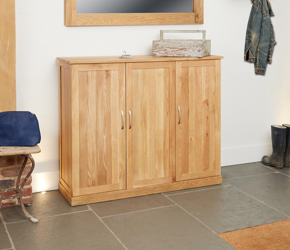 Mobel oak extra large shoe cupboard - crimblefest furniture - image 2