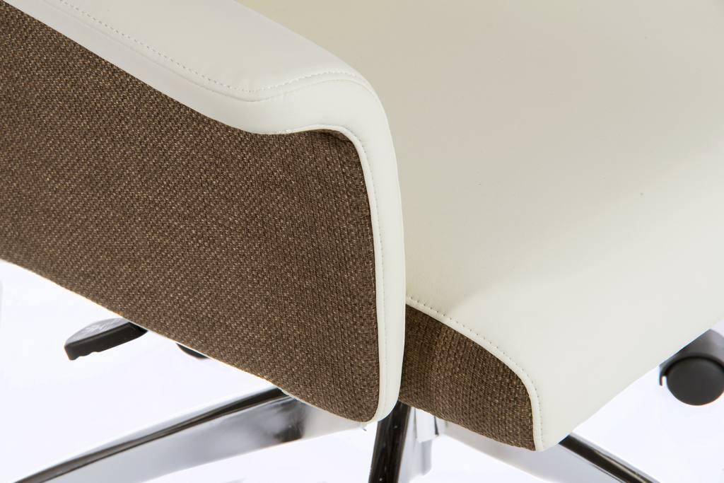 Elegance medium back cream office chair - crimblefest furniture - image 4