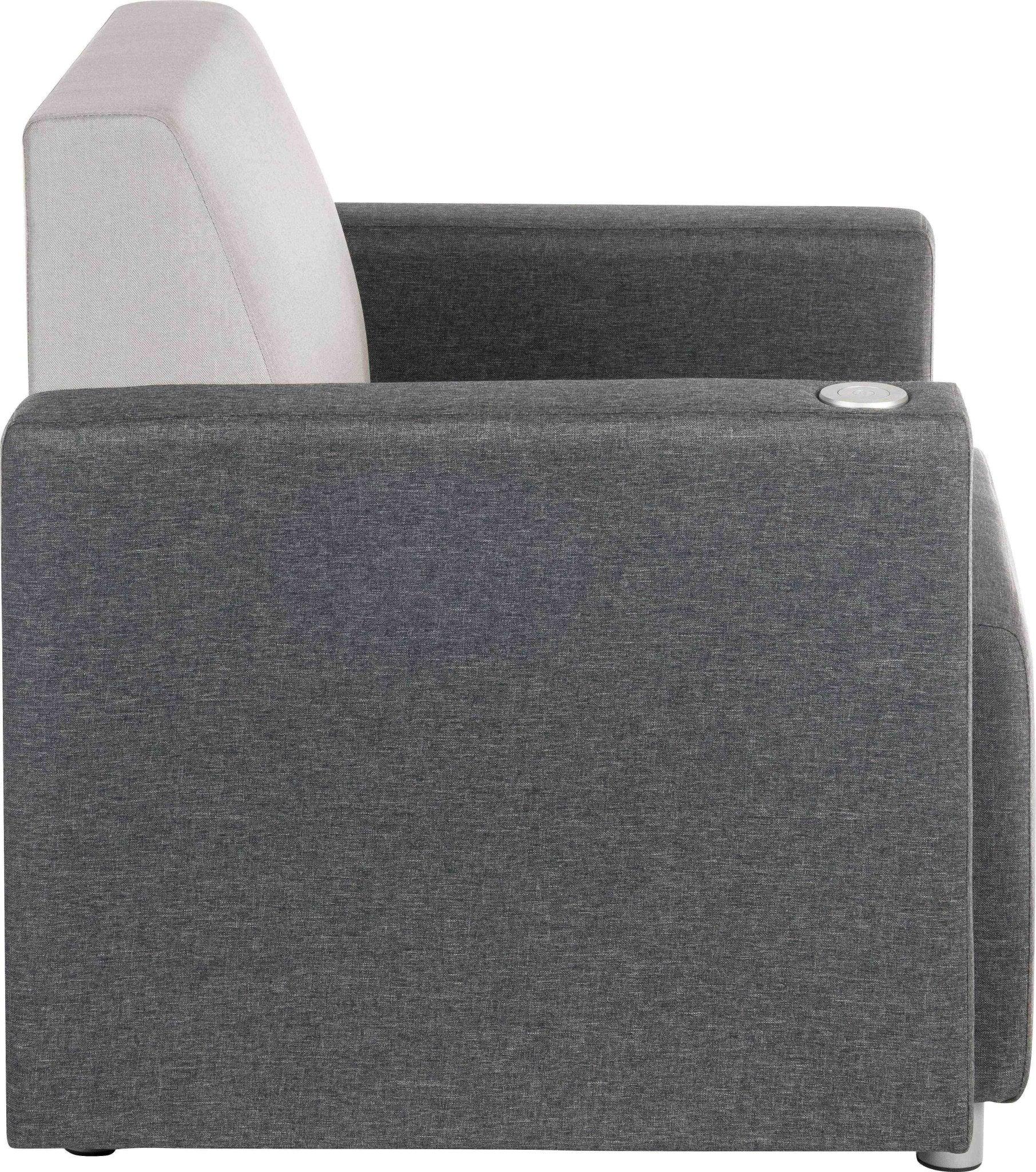 Cube modular reception chair usb arm left - image 4