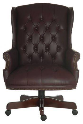 Chairman swivel office chair (burgundy) - crimblefest furniture - image 1