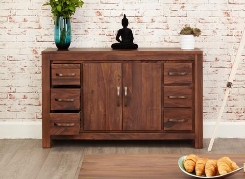 Mayan walnut six drawer sideboard - crimblefest furniture - image 6