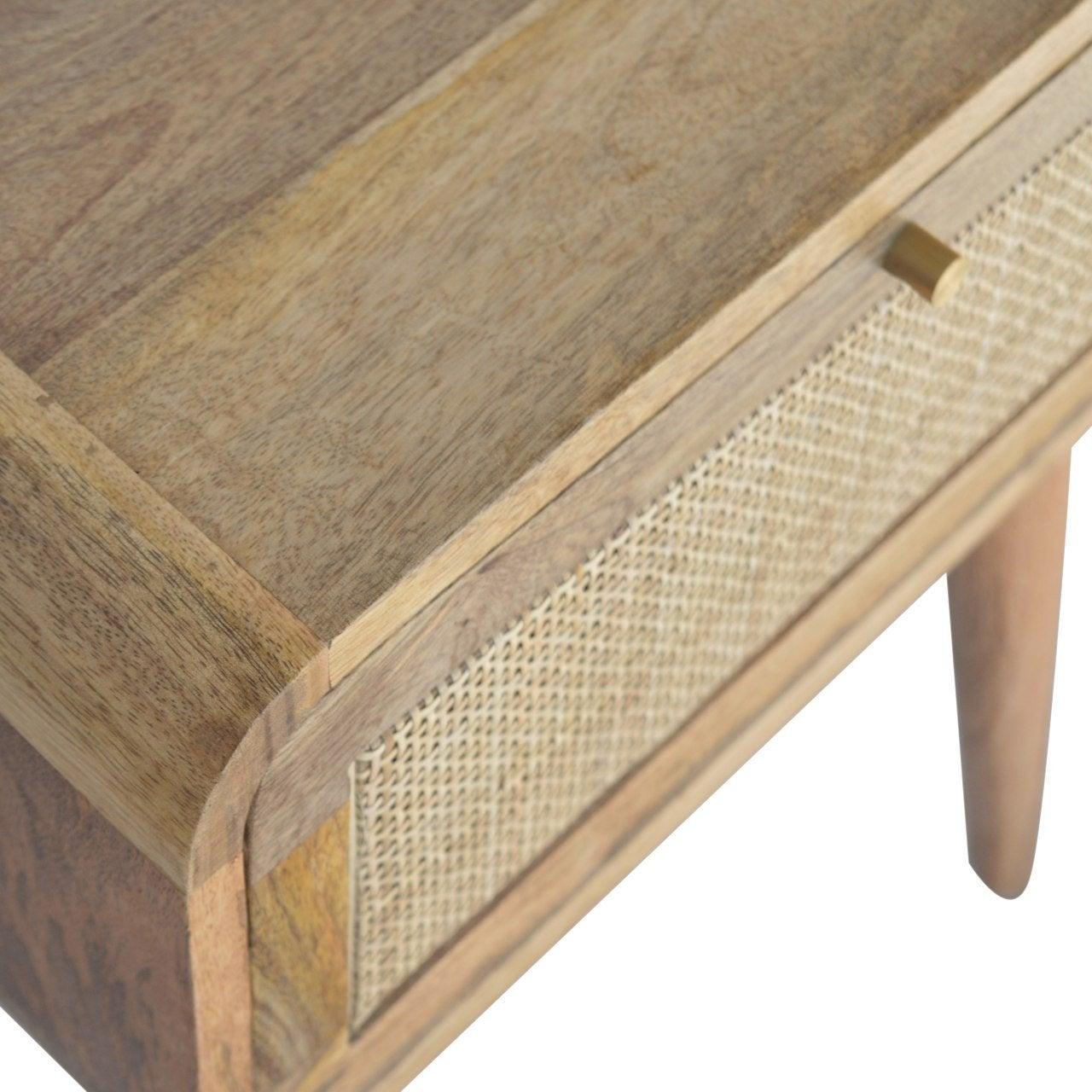 Woven bedside table table - crimblefest furniture - image 5