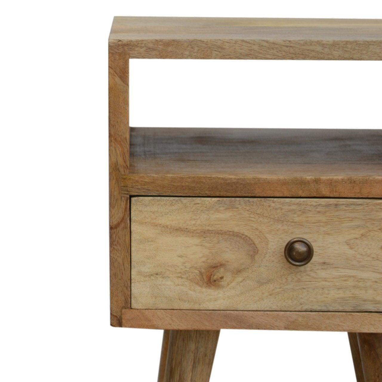 Petite oak-ish bedside table - crimblefest furniture - image 4