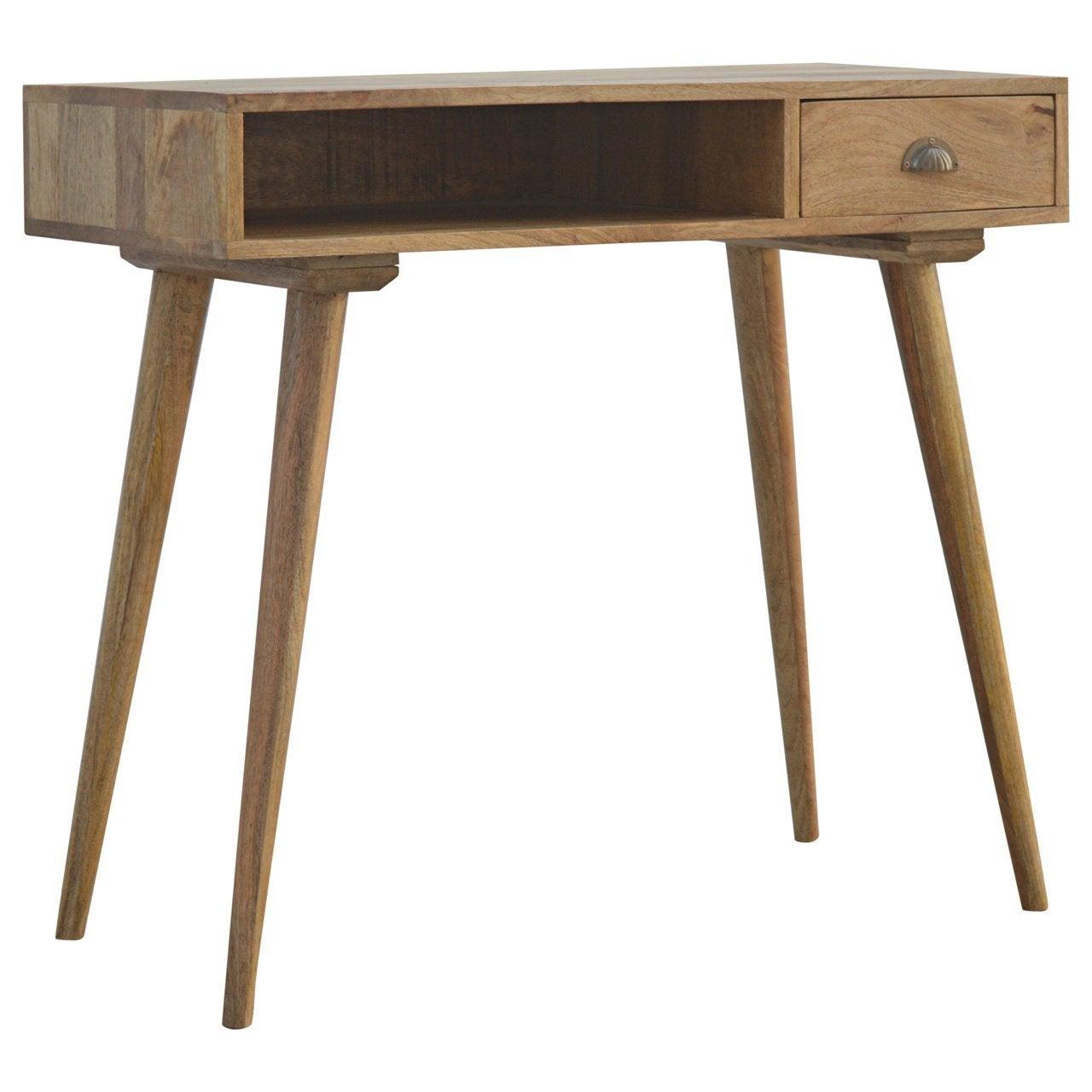 Solid wood writing desk with open slot - crimblefest furniture - image 1