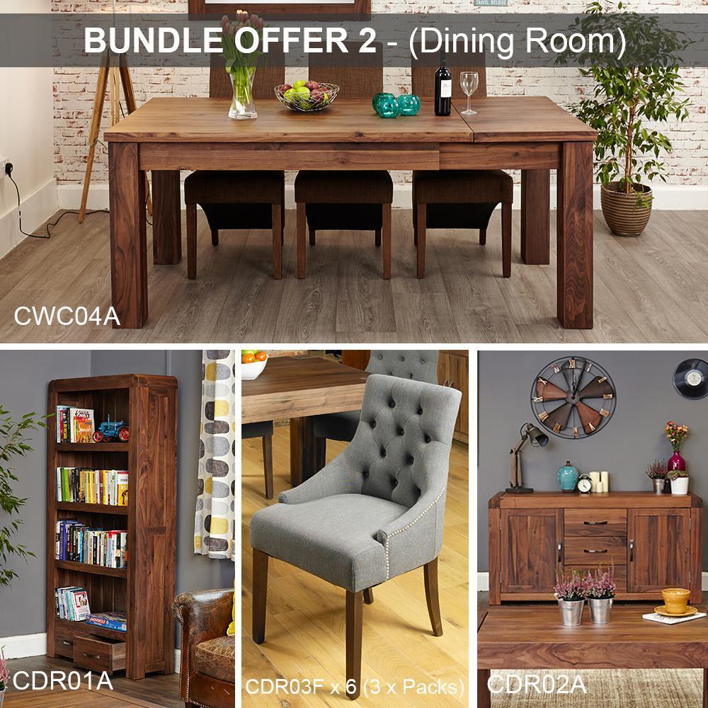 Shiro walnut dining room bundle - crimblefest furniture - image 1