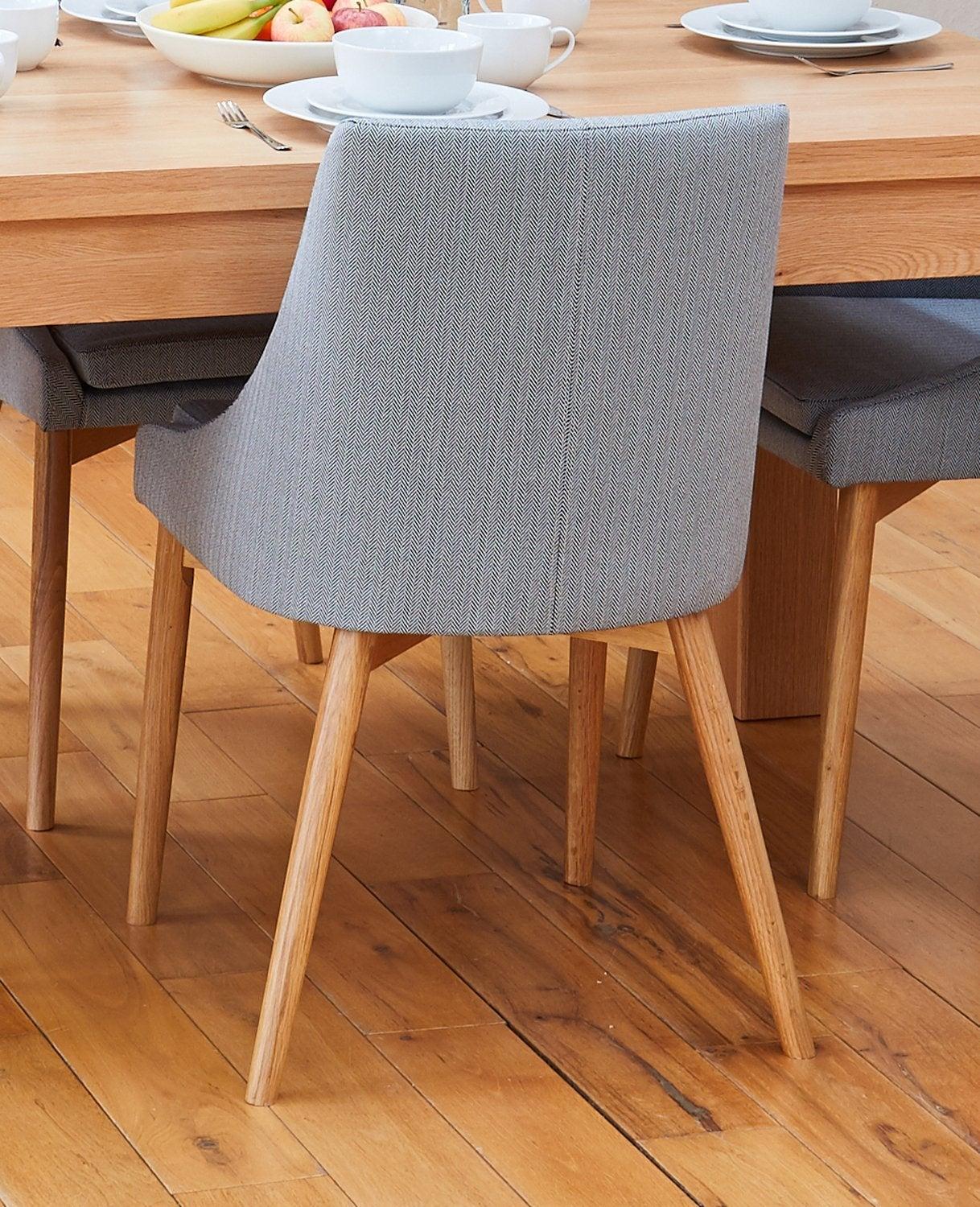Oak grey chair (pack of two) - crimblefest furniture - image 3
