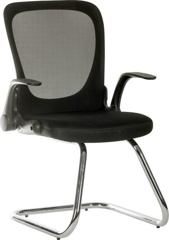 Flip mesh visitor chair black - crimblefest furniture - image 1