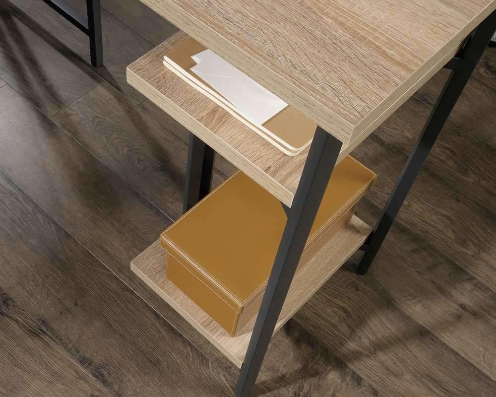 Industrial style l-shaped charter oak desk - crimblefest furniture - image 6