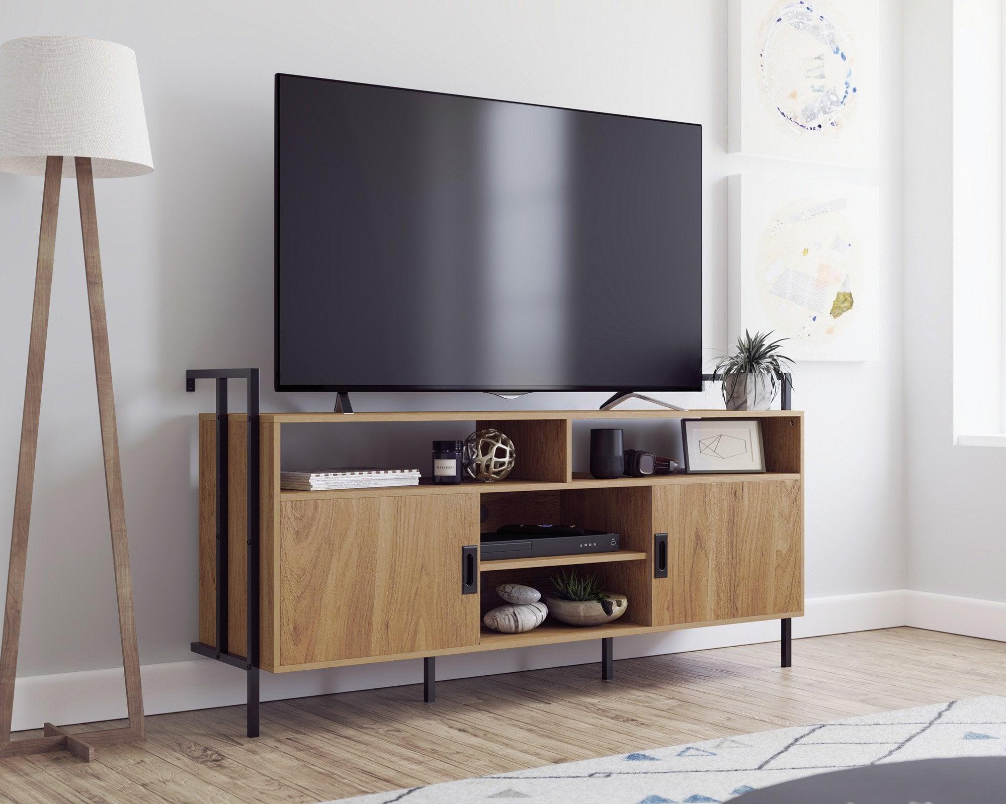 Hythe wall mounted tv stand credenza - crimblefest furniture - image 1