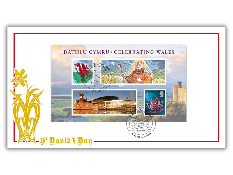 Celebrating Wales Miniature Sheet Cover