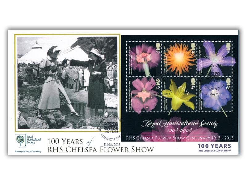 2013 100 Years of RHS Chelsea Flower Show Miniature Sheet