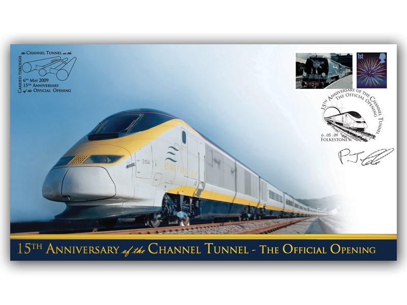 2009 15th Anniversary of the Channel Tunnel, signed by Philip Cole